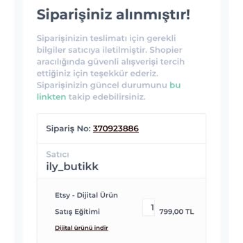 Shopier Acil Dijital Ürün İade Talebi