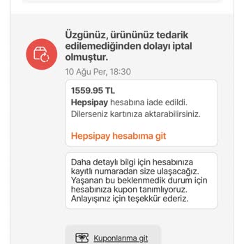 Hepsiburada Ve Boyner Mağazalarının Haksız Sipariş İptali
