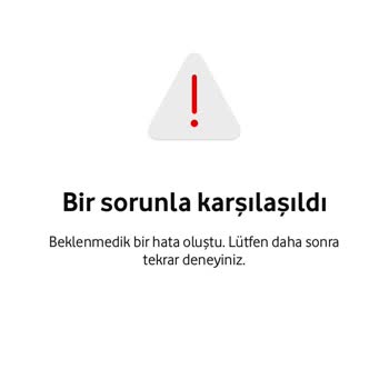 Vodafone Ek Paket Alımında Sorun