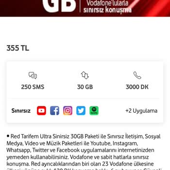 Vodafone Ek Paket Alımında Sorun