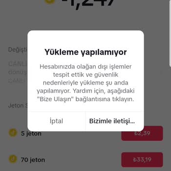 Unable to Load TikTok Coins Due to Unusual Activity