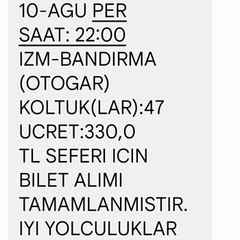 Uludağ Turizm Otobüs Firmasının Sorumsuzluğu