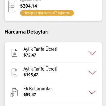 Vodafone Kullanmadığım Tarifeleri Yansıtmışlar