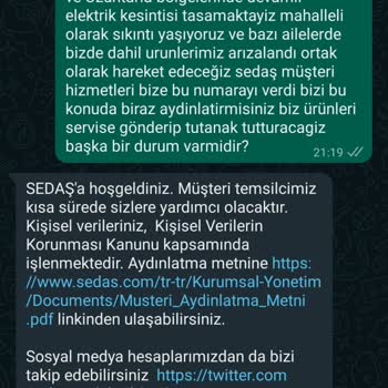 SEDAŞ Elektrik Kesintisi Ürünlerin Arızalanması