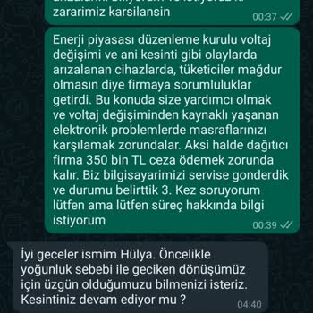 SEDAŞ Elektrik Kesintisi Ürünlerin Arızalanması