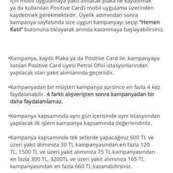 Petrol Ofisi Money Gold Kampanyam Heba Oldu