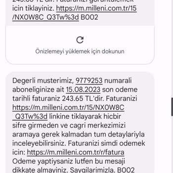 Millenicom Haber Verilmeksizin Fatura Değişikliği