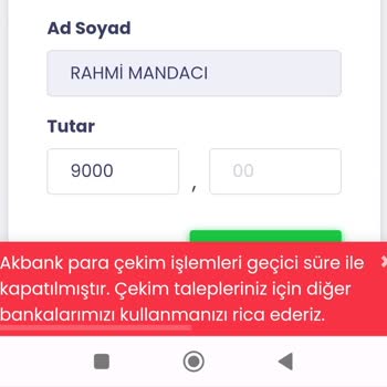 PayFix Hiçbir Bankaya Para Çekemiyorum