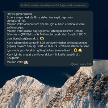 P*****a Mümin Vakfı Tarafından Burs Başvurusu