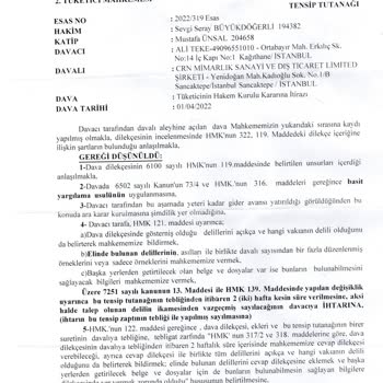 CRN Mimarlık Peşinat Alınarak Takılmayan Mutfak Tezgahı