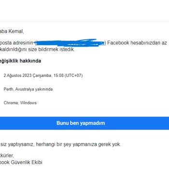 Facebook Fecabook Hesabım Başkasının Eline Geçti (e Posta Değiştirildi)
