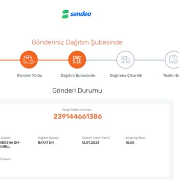 Sendeo 3 Temmuz'da Gönderilen Kargodan Haber Yok Muhatap da Yok