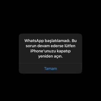 iPhone WhatsApp Başlatılamadı, Meta Uygulaması