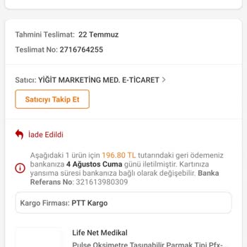 Trendyol Ürün İadesinin Yapılmaması