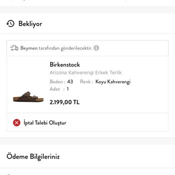 Beymen Siparişlerinin Zamanında Gelmemesi