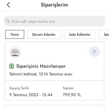 Boyner.com Siparişimin 33 Gündür Hem Kargoya Verilmemesi