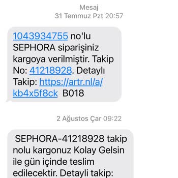 Sephora Online Sipariş Sorunu