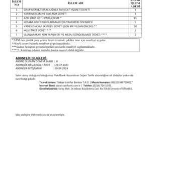 VakıfBank Kazandıran Süper Tarife
