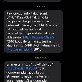 Aras Kargo Kargomu Getirmiyor Gönderiniz Kabul Etmediniz Diyor