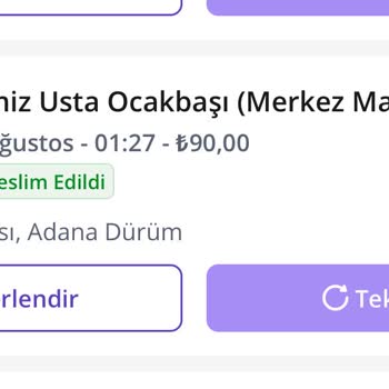 GetirYemek Para İadesi Yapılmaması