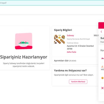 Yemek Sepeti Subway Sipariş Gecikmesi