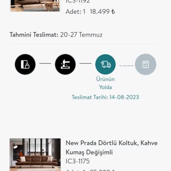 Vivense Ürün Ve Teslimat Sorunu