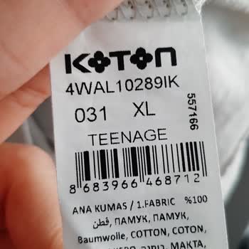 Koton İlk Yıkamada Tshirt Deforme Oldu