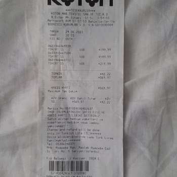 Koton İlk Yıkamada Tshirt Deforme Oldu