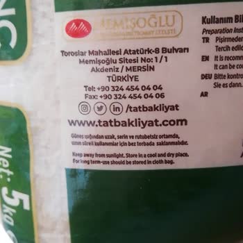 Tat Bakliyat Kurtlanmış Ve Böceklenmiş