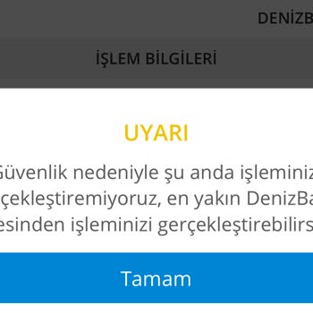 Denizbank Para Transferi Sorunu