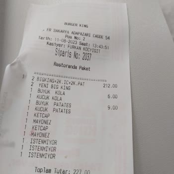 Burger King'den Aldığım Köfteden Kıl Çıktı