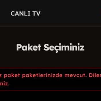 TOD Tv Paketim Aktif Hale Gelmedi
