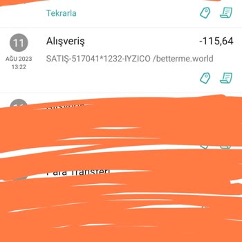 Betterme Üyelik İptal Ve Onaysız Para Çekimi Sorunu