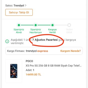 Trendyol Express Tarafından Teslim Edilmeyen Kargo