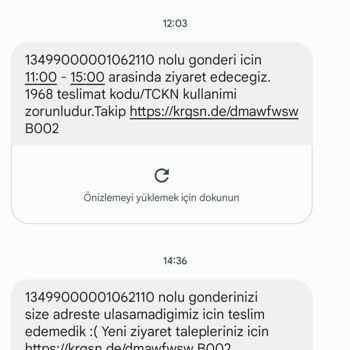 Kargomsende Gönderiyi Getirmeden Evde Yoktunuz Diyor