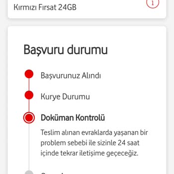 Vodafone Kırmızı Fırsat Yanlış Tarife Tanımlanması