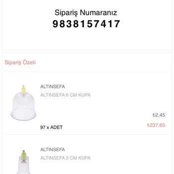 Altınsefa (altinsefa.com.tr) Hacamat Malzemelerim Gelmedi