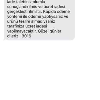 Boyner Siparişimin İznim Ve Bilgim Olmadan İade Gönderilmesi