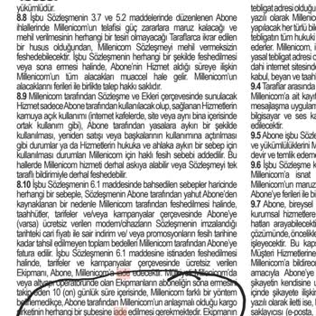 Millenicom Modem İade Kargo Ücreti