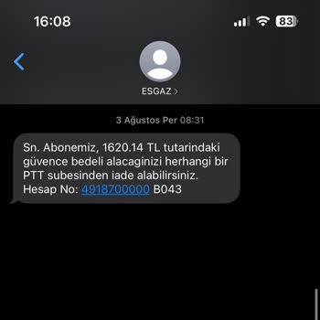 PTT Bank PTT Doğalgaz Güvence Bedelini Ödemiyor.