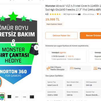 Monster Bilgisayar Aldım, Norton 360 Nasıl Alırım?