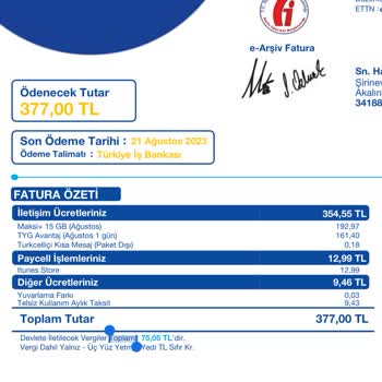 Turkcell Tyg Bedeli Haksız Kazanç