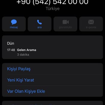Vodafone +0542 542 00 54 Tarafından Yanıltma