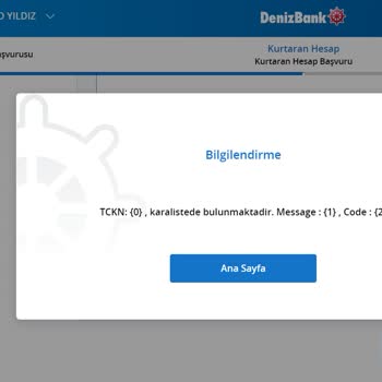Denizbank'ın Bilinmeyen Kara Liste Olayı