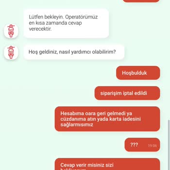 Tıkla Gelsin'den Sipariş İptali Ve Para İadesi Sorunu