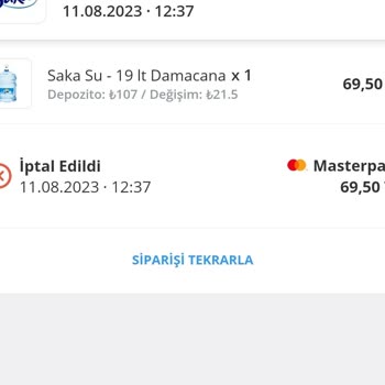 Bisu Ücret İadesi Yapmıyor