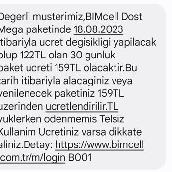 Bimcell Üst Üste Gelen Zamlar