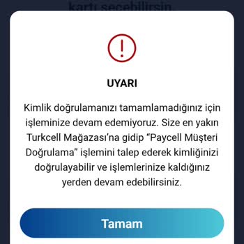 Turkcell Numara Taşıma Sonrası Paycell Hesabım Silindi.