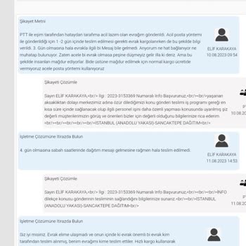 PTT Kargo Kaybı Ve Yanlış Teslim