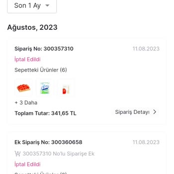 Migros Sanal Market Bildirimsiz Sipariş İptali